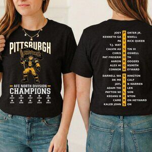 Pittsburgh AFC North Champs Shirt 2 Sided, Pittsburgh Football Tee, North Champs